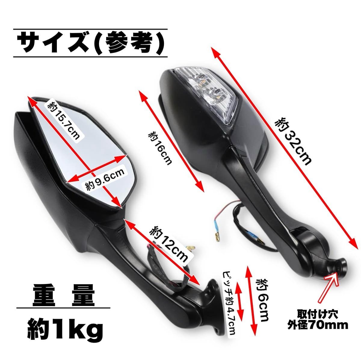バイク　ミラー　LighTech LighTech - ミラー ブラインド プレート ZX-10R / SE / RR '16